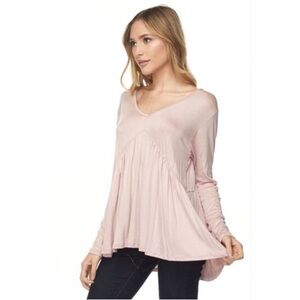 Today Only ! Pink Women's Peplum Top Size Large